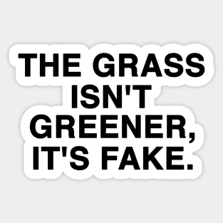 grass isn’t greener Y2K Tee Shirt, Funny Slogan Shirt, 00s Clothing, Boyfriend Girlfriend Gift, Vintage Graphic Tee, Iconic Sticker